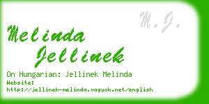 melinda jellinek business card